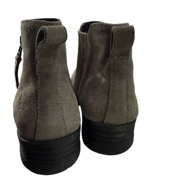 Abeo Violeta Taupe Suede Leather Ankle Boot Womens 8.5 - Picture 5 of 9